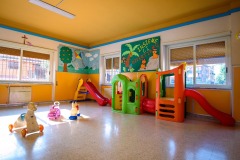 Alcuni giochi nel salone della scuola dell'infanzia Madre Maria Petković