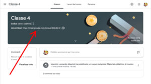 Classroom: avvio di Meet (su computer)